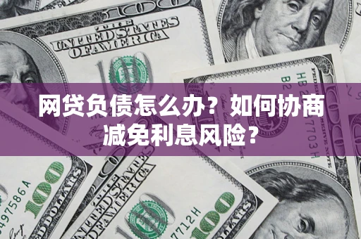 北京网贷负债怎么办？如何协商减免利息风险？