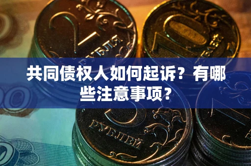 北京共同债权人如何起诉？有哪些注意事项？